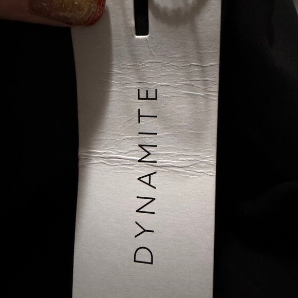 Dynamite Slim Double Weave Pants Women’s Size 6 Jet Black Stretch Dress Work NWT - Picture 8 of 9